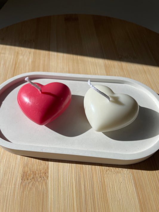 Pack corazones + bandeja ovalada