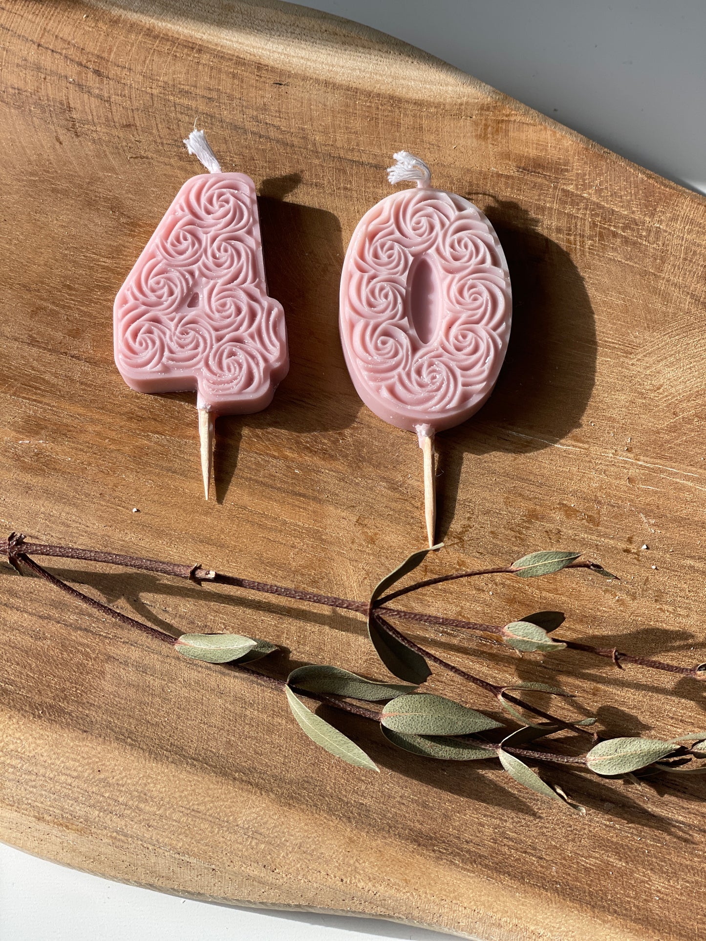 Velas cumpleaños flores