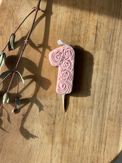 Velas cumpleaños flores