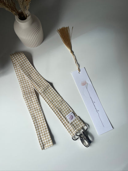 Cinta para móvil Vichy beige