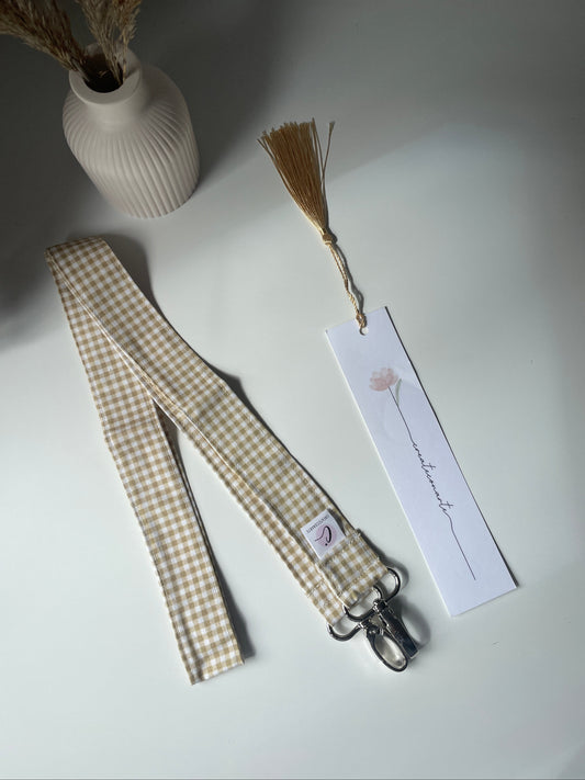 Cinta para móvil Vichy beige