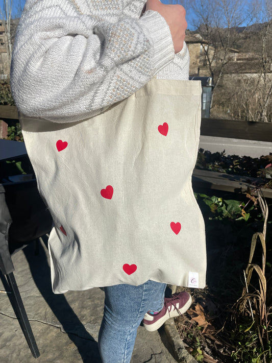 Tote bag corazones
