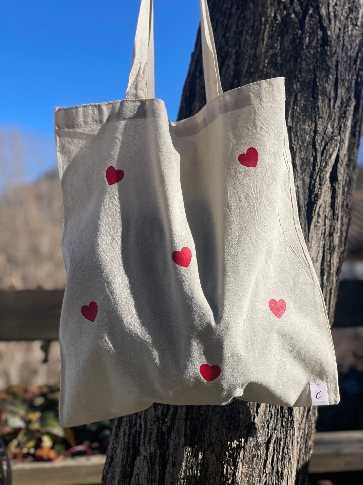 Tote bag corazones