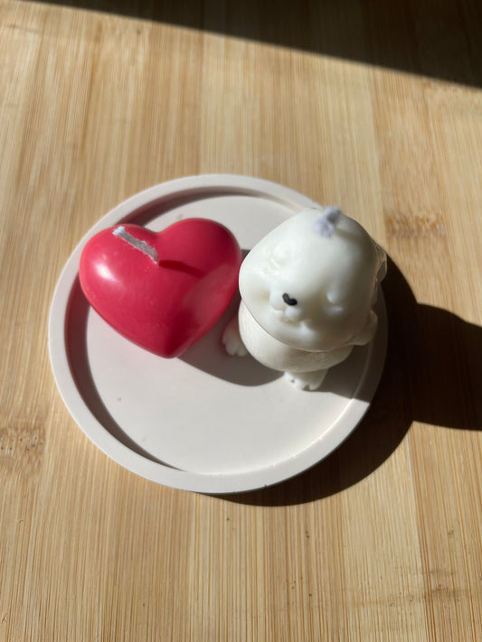 Pack conejito + corazón + bandeja