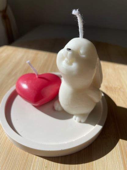 Pack conejito + corazón + bandeja