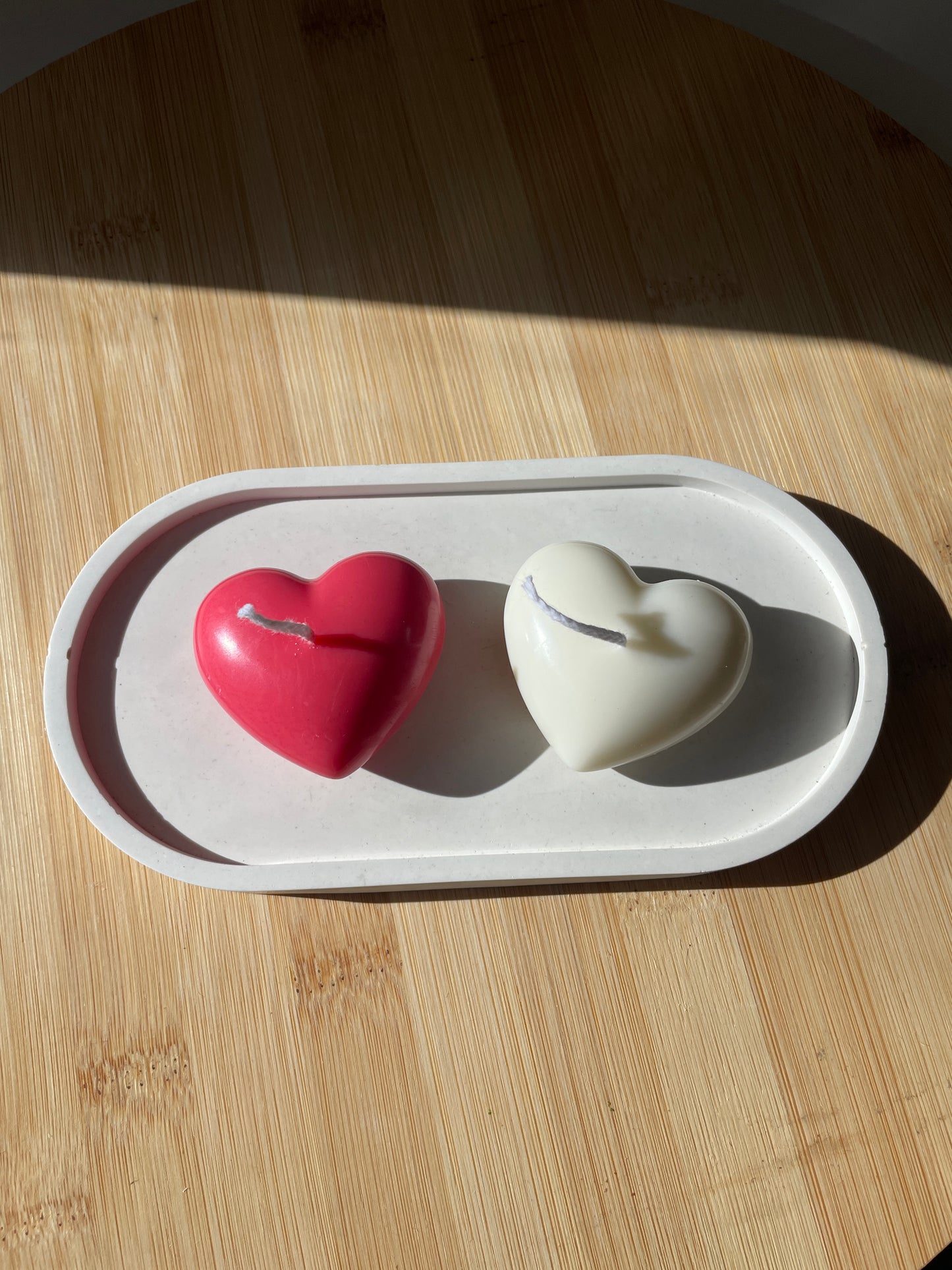 Pack corazones + bandeja ovalada