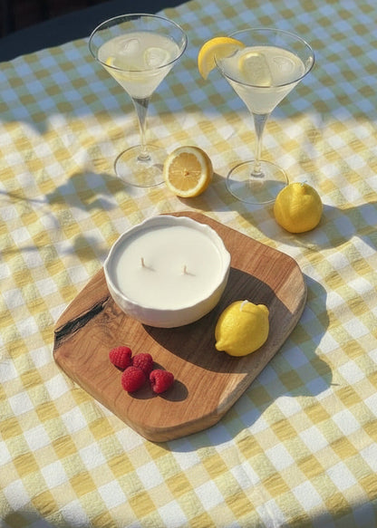 Vela frambuesa y limón